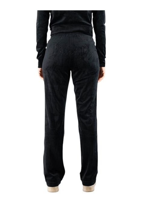 tina outline trackpantVelvet Trousers with Juicy Couture Logo Rhinestones JUICY COUTURE | Trousers | VIJH70699J00